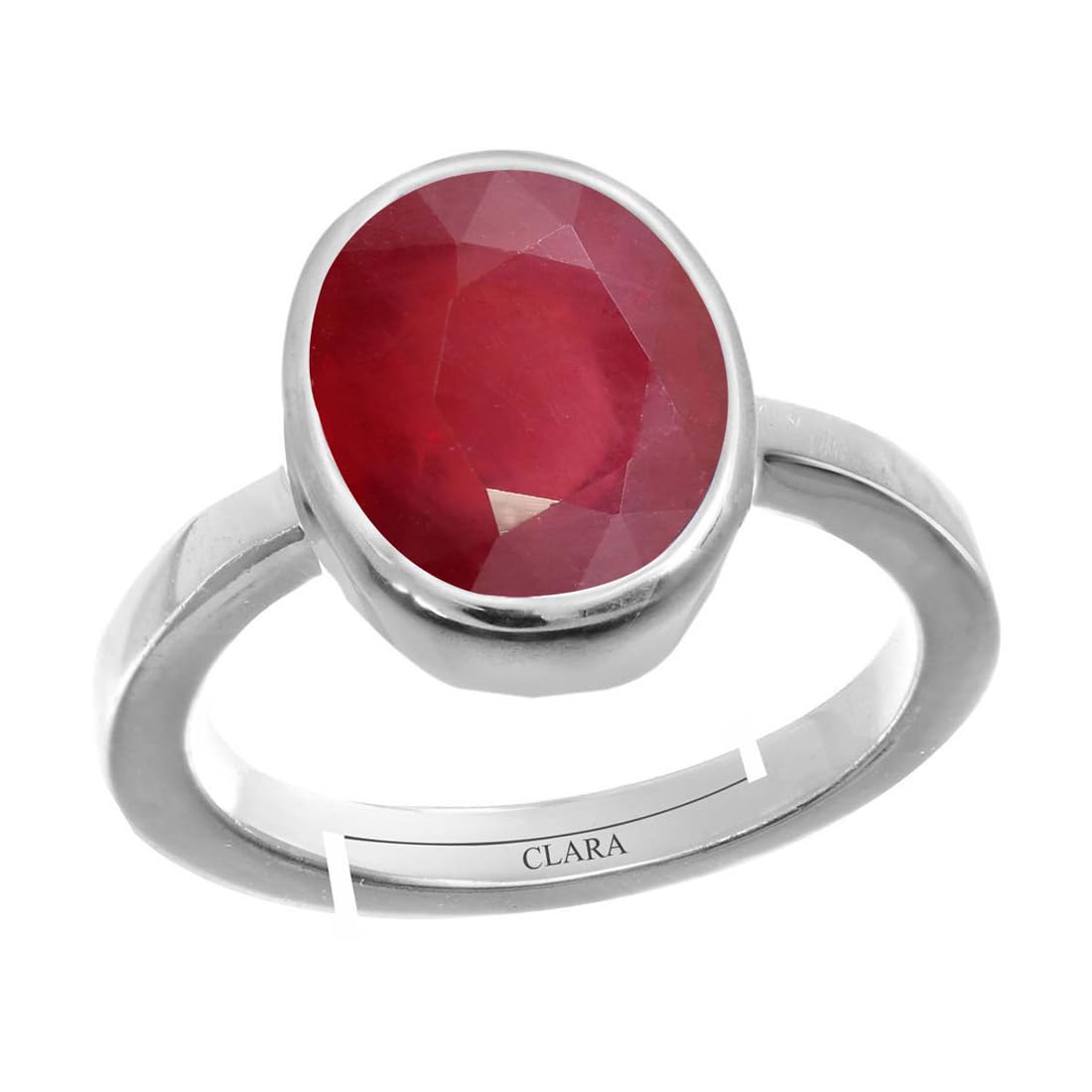 clara Ruby Manik 4.8cts or 5.25ratti Stone Silver Adjustable Ring for Men-picture-25