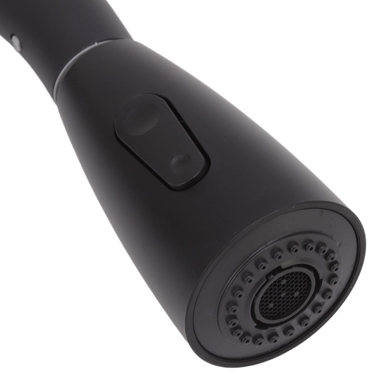 Grifo de cocina extraíble de acero inoxidable, rociador giratorio de 360 ​​grados de alto con acabado para instalación universal de fregadero, diseño moderno negro