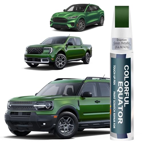 Image of FA /M7476 Eruption Green Metallic Touch Up Paint for Ford, Car Paint Pen Scratch Repair Two-In-One Touch Up Paint, Premium Car Scratch Remover for Deep Scratches