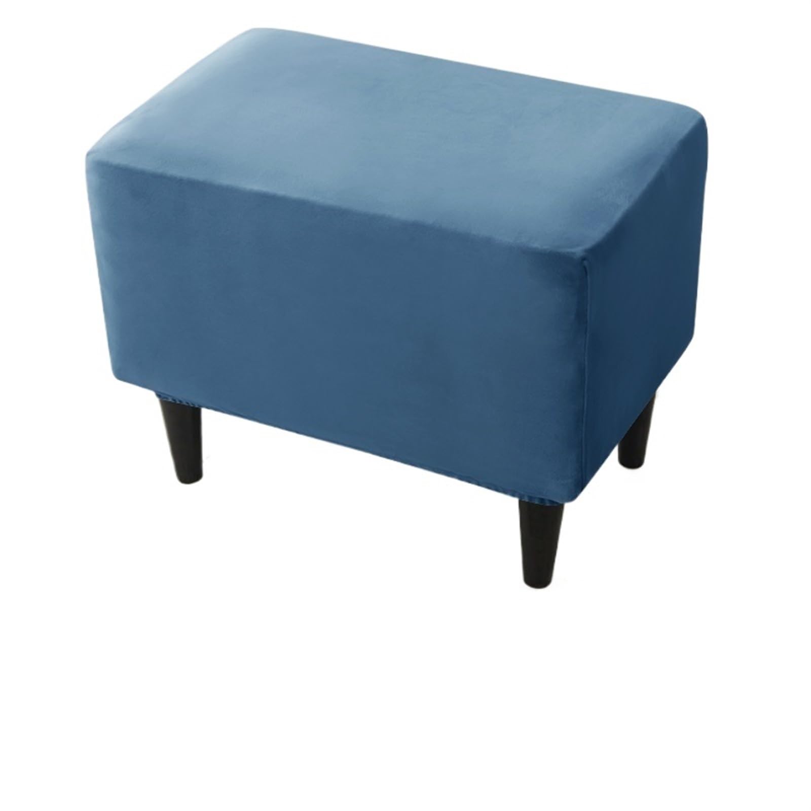 YXINAER Foot Stool Cover Soft Velvet Ottoman Stool Cover(B11 Footstool Cover)