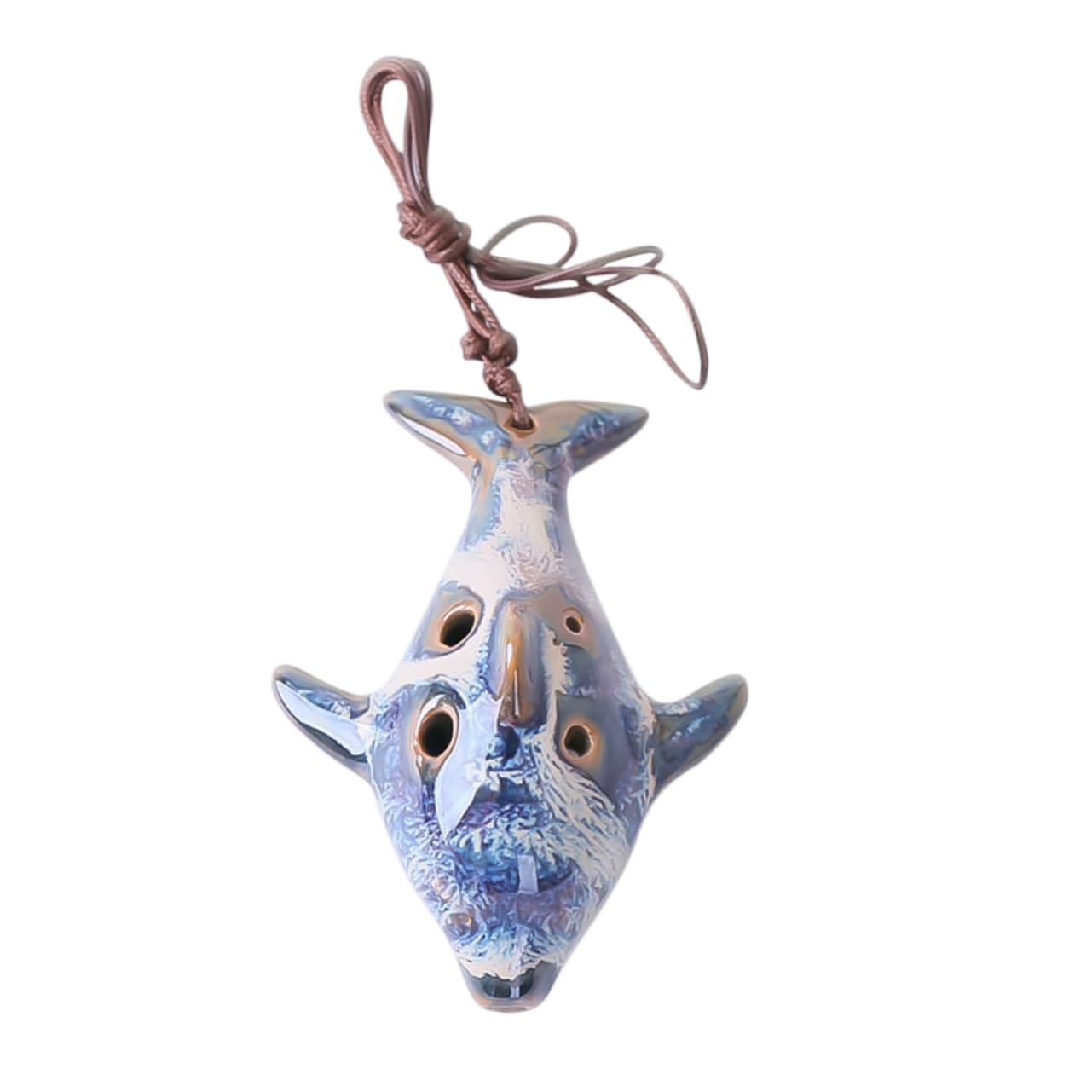 ERINGOGO Ocarina Flute for Music Learners 1pc 6 Holes Ocarina Ceramic Material Random