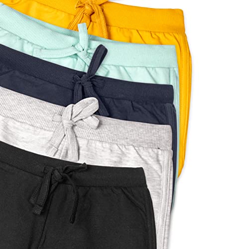 Image of Real Basics Premium Multicolour Cotton Shorts for Girls (Pack of 5)
