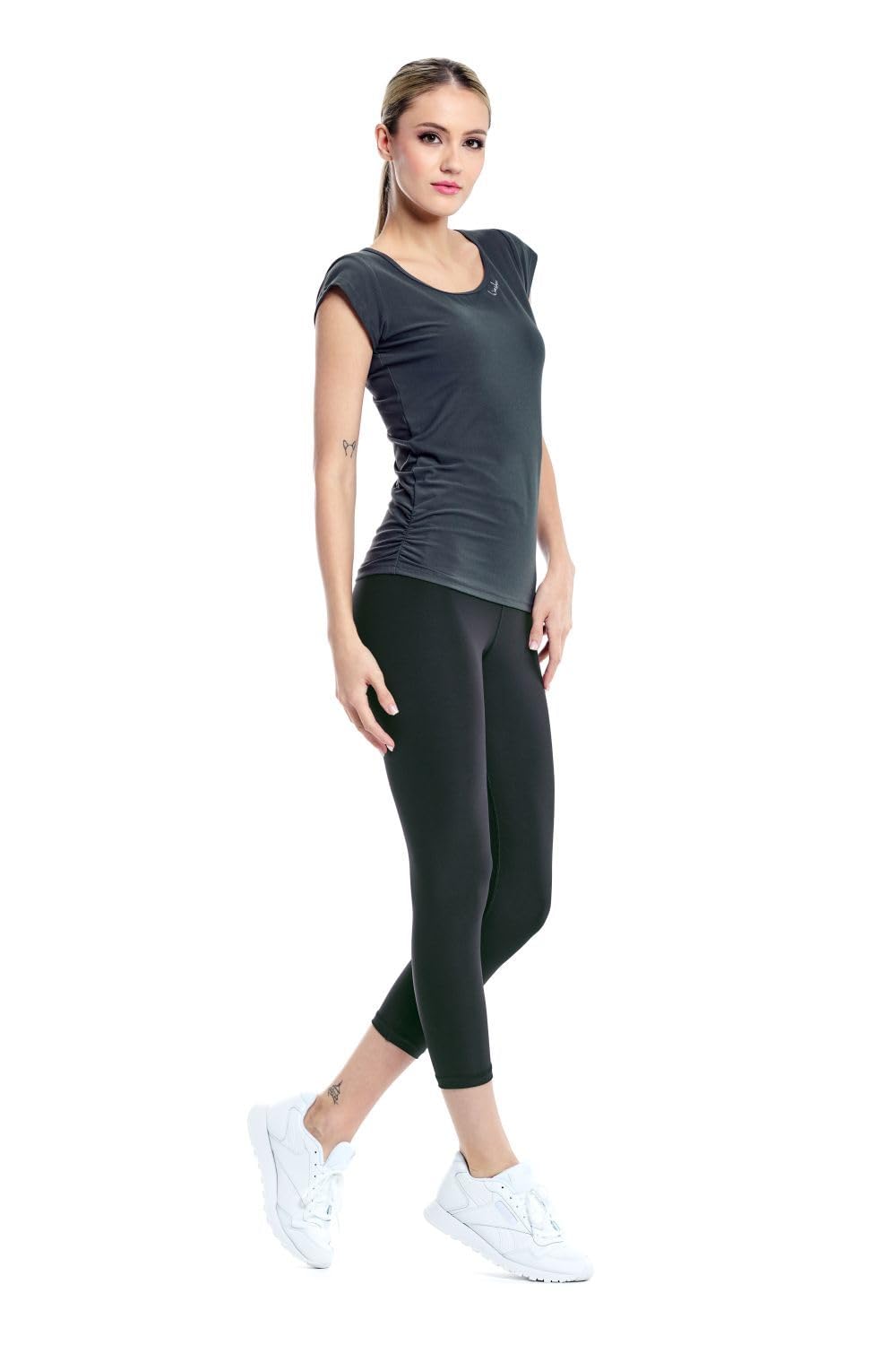 WINSHAPE Damen Leggings Functional Comfort 7/8-tights Hwl317c “high Waist” mit V-Shape Applikation und Core-Bund