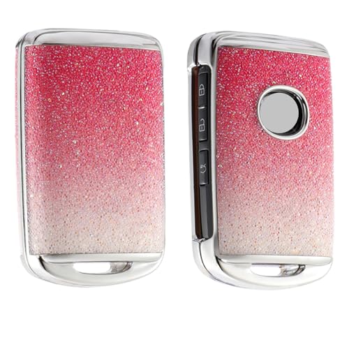 Protection clé Mazda rose diamant brillant housse pour boutons latéraux 2019-2023
