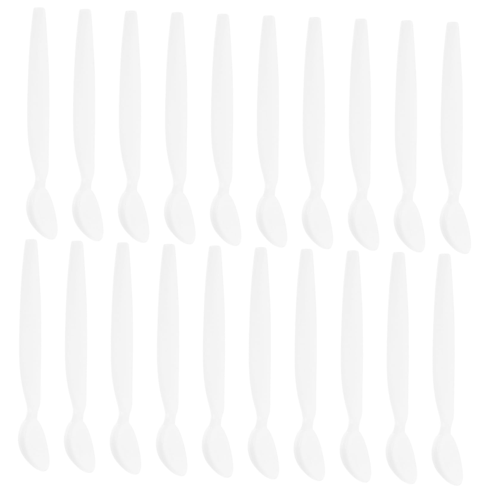 FOMIYES Skin Care Spatula Set 20pcs Mini Makeup Spatulas Face Cream Applicator Reusable for Beauty Salons Travel