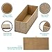 Underwear Drawer Organizer Divider - Set of 3, Decorative Dresser Drawer Organizer Foldable Bins - Strong Fabric Storage for Closet Clothes & Sock Organizers for Bedroom (Beige)