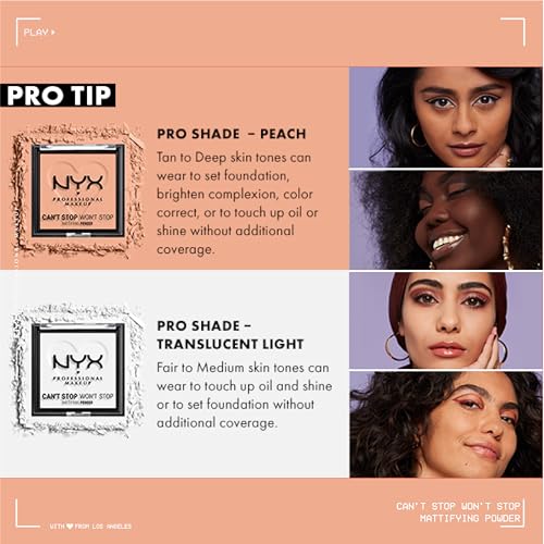 NYX PROFESSIONAL MAKEUP Can't Stop Won't Stop Mattifying Pressed Powder - Rich - image 5