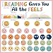 Reading Bulletin Board Classroom Decorations Set Reading Gives You All The Feels Bulletin Board Boho Emotion Feeling Cutout for Classroom Chalkboard Wall Decor for Teacher Preschool Elementary