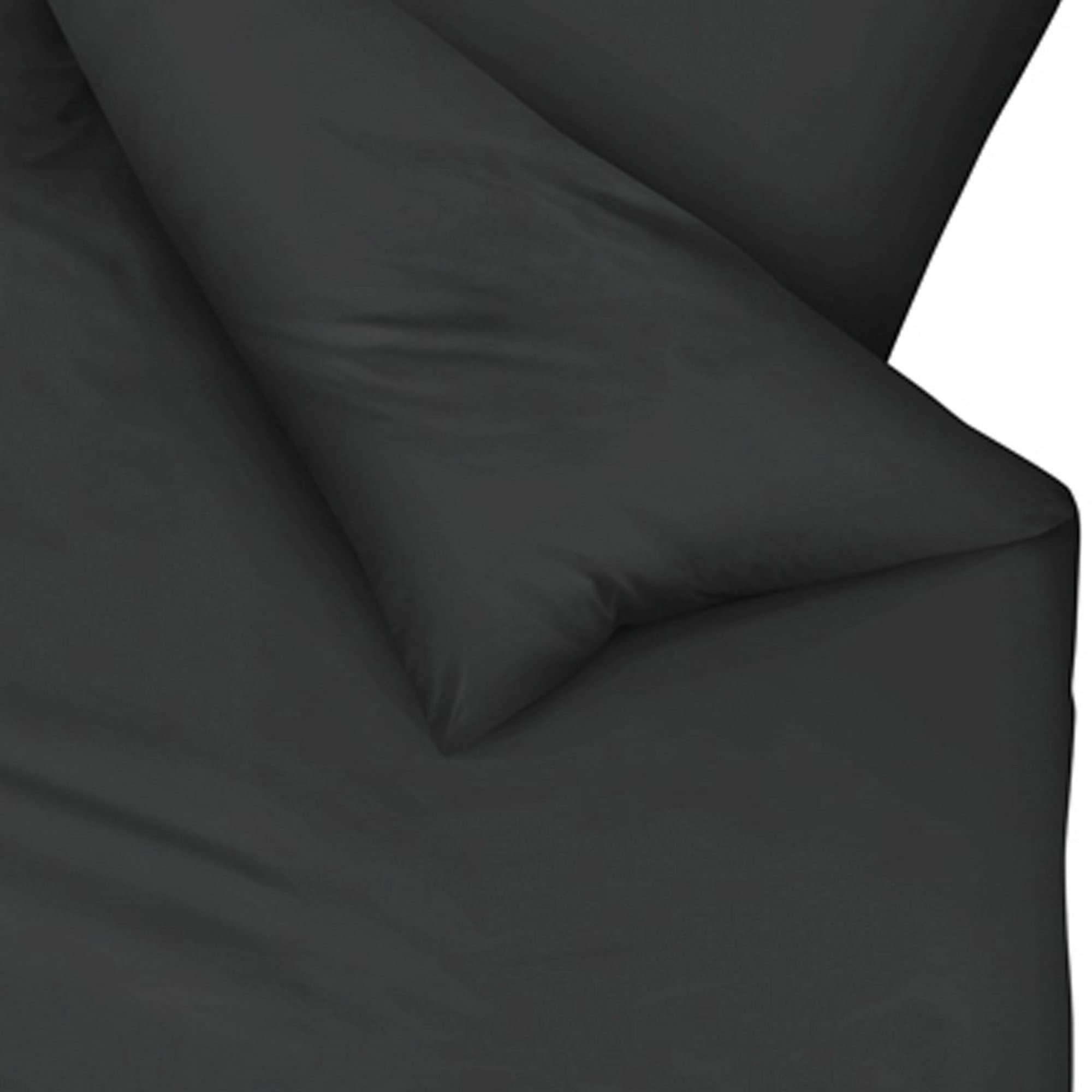 Kaeppel Bettwäsche Mako-Satin anthrazit Größe 1x 155x220 cm + 1x 80x80 cm