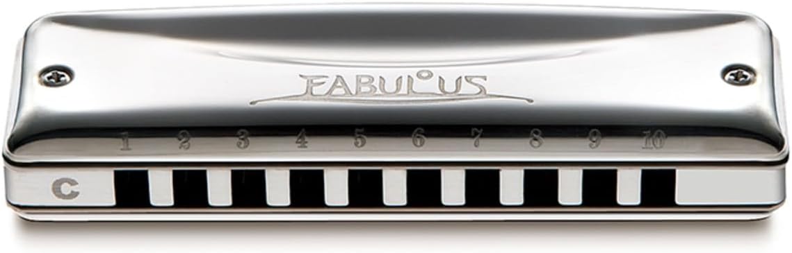 Suzuki F-20E-BB Fabulous 10-Hole Diatonic Equal Temperament Harmonica, Key of Bb