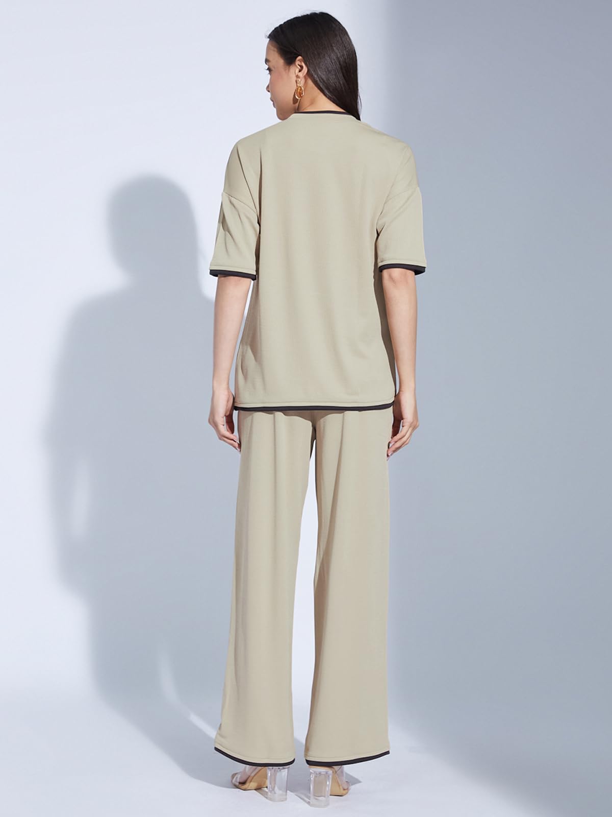 Selvia Women's Lycra Co-Ords Ankle Length Dress (761Ctk11893N-L_Maroon