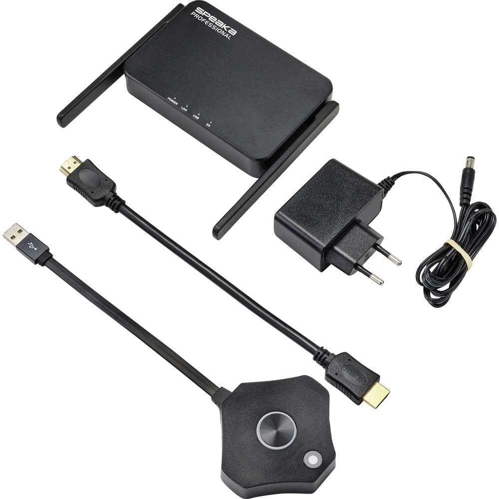 Speaka Professional SP-WTR-500 Drahtloses Full HD Präsentationssystem 30 m