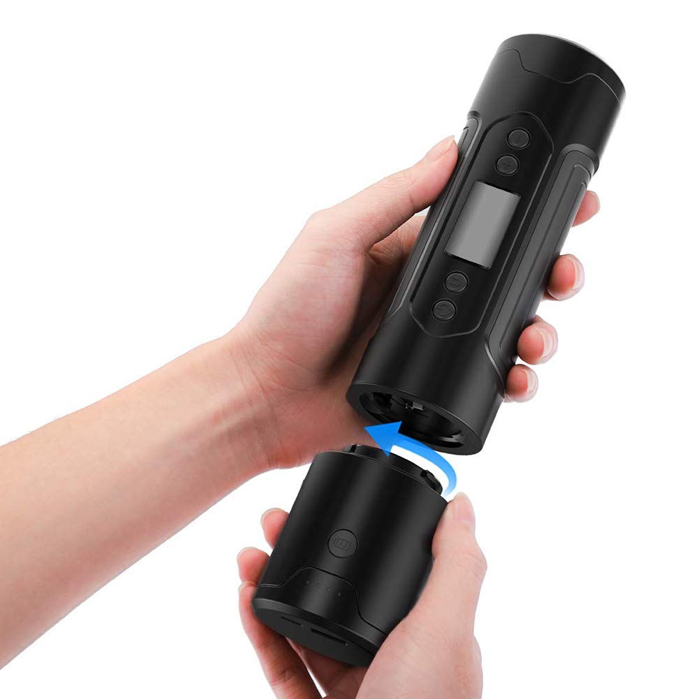 Ręczny przenośny kompresor powietrza, awaryjny bezprzewodowy inflator opon samochodowych, 1000mAh 150PSI 12V do piłki, roweru i opony samochodowej