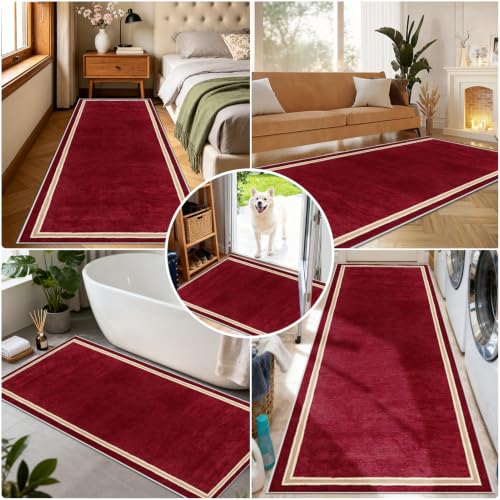 Alfombra de cocina antideslizante y lavable suave al tacto para proteger suelos transitados 7