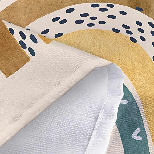 Merchr Boho Rainbow Tapestry, Vintage 70S 80S Abstract Muted Minimalist Tapestry Wall Hanging For Bedroom, Aesthetic Retro Beige Tapestries Teen Girl Poster Blanket College Dorm Home Decor (60X40) #TOP5