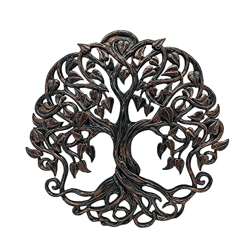 Cosmic Hill Tree Of Life Wall Plaque 8 Inch Decorative Celtic Garden Art Sculpture (Bronze) #TOP29