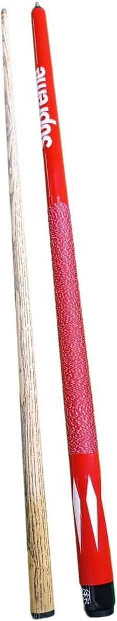 JBB Snooker & Pool Cue Stick for Billiards, Pool & Snooker Tables, 9mm (Red)
