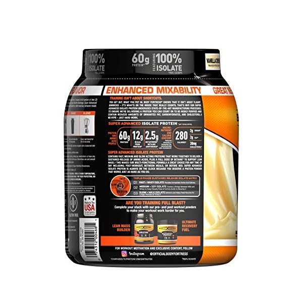 Body Fortress Super Advanced Isolate Protein Powder, Gluten Free