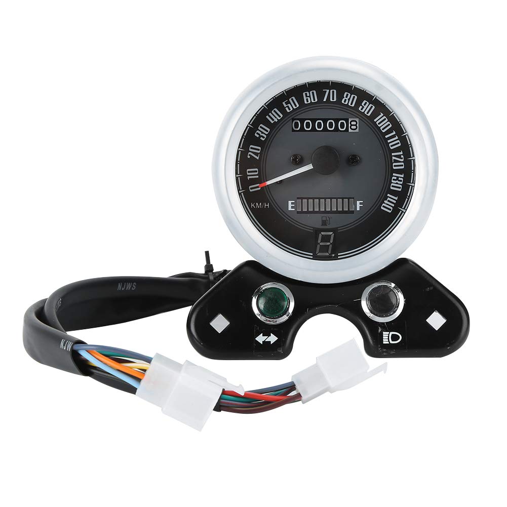 Retro LED Velocímetro de Motocicleta - Grupo de Instrumentos de Motocicleta Compatible con CG125, GN125,