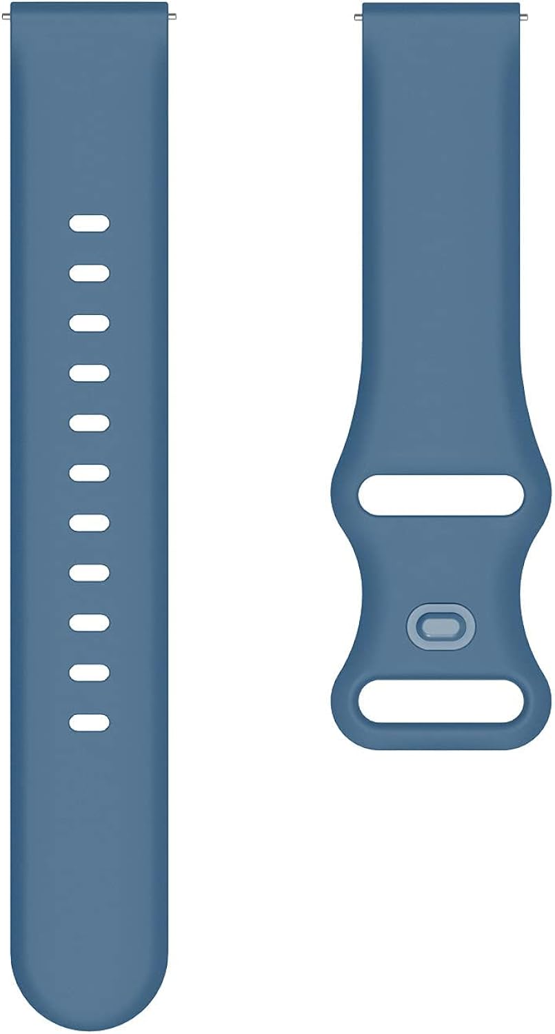 iPartsonline Silicone Replacement Band Compatible for Amazfit Bip UBip U Pro Smartwatch, Sport Watch Strap Compatible with Amazfit Bip S Samsung Galaxy Watch 4 40mm46mm Wristband Wristband-Azure : Cell Phones & Accessories