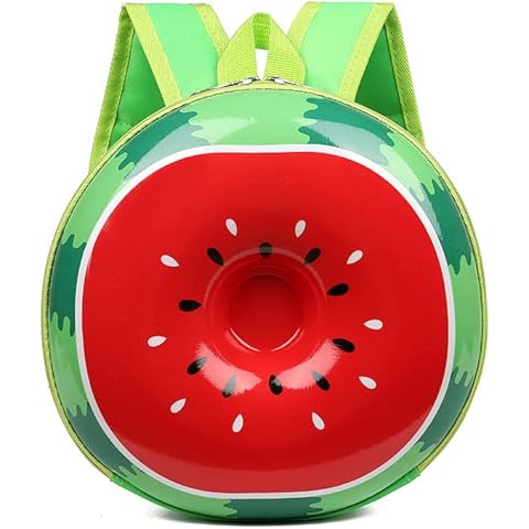 Watermelon Backpack Boys Girls Toddler Backpack, Cute Toddler Bag Animal Cartoon Small Mini Backpack 1-6 Years Old, Watermelon Color, 26, Child Cover