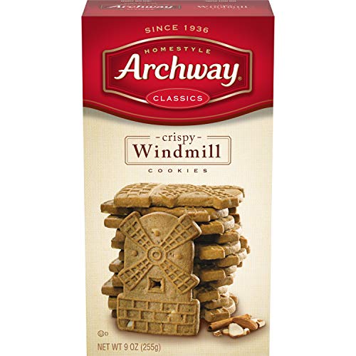 Archway Cookies, Crispy Windmill, 9 Ounce (Pack of 9)