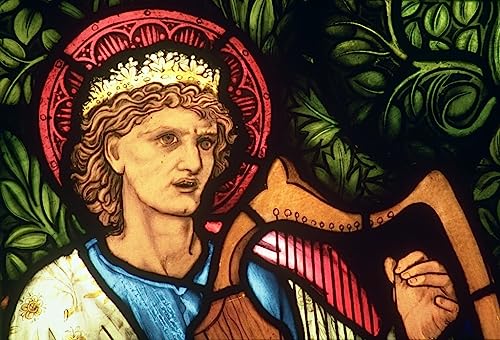 Toile moderne Le roi David d'Edward Burne Jones avec texture premium de peinture artistique