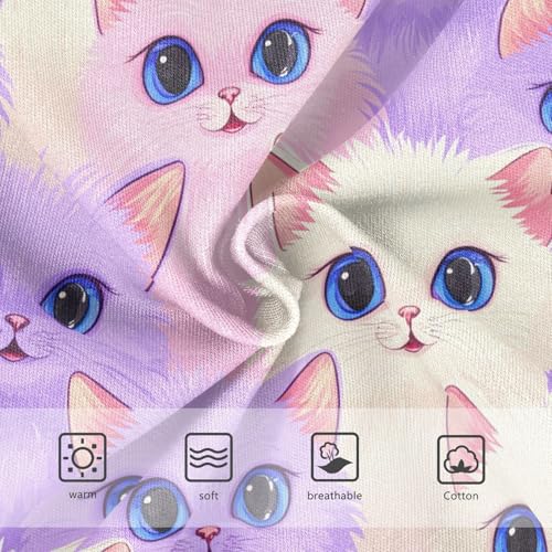 Girls' Underwear Cute Cat Purple Girls' Panties Size 8 23021893