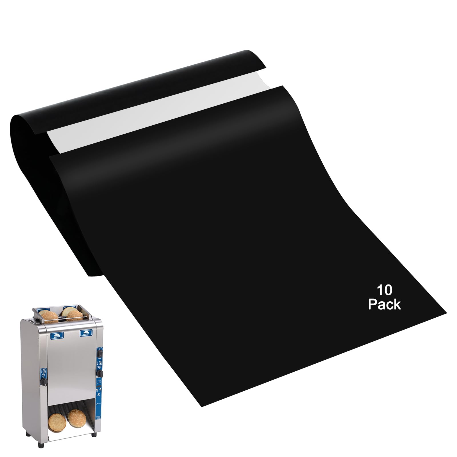 Paquete de 10 hojas de liberación de PTFE Antunes VCT-2 Toaster
