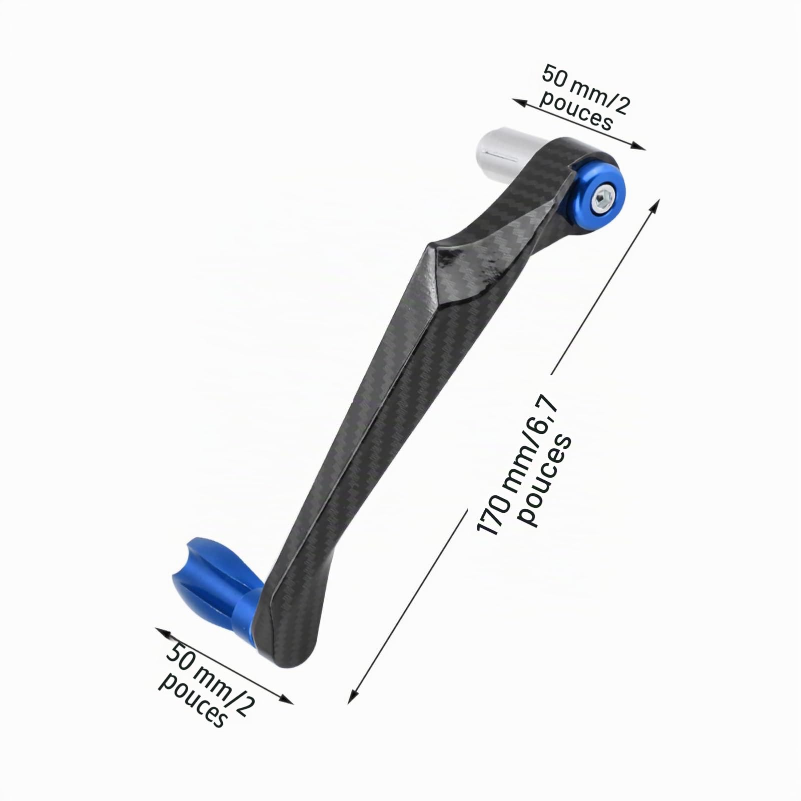 protège levier gsr 750, protection levier moto, Protecteur universel de frein de guidon de moto en alliage d'aluminium de 7/8 pouces (bleu)