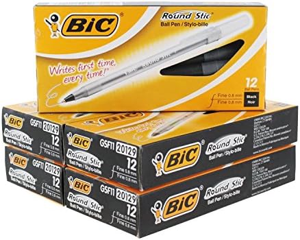 Bolígrafo Pluma Esfero Bic Round Stic Ball Pen, Fine Point, | Envío Gratis