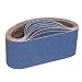 Produktbild BRESUCNY Schleifband 75 x 457 mm- 2 X Körnung 40/60/80/120 Zirkonkorund Schleifbänder Set für Metall Trocken- und Nassschliff Geeignet8 Stück