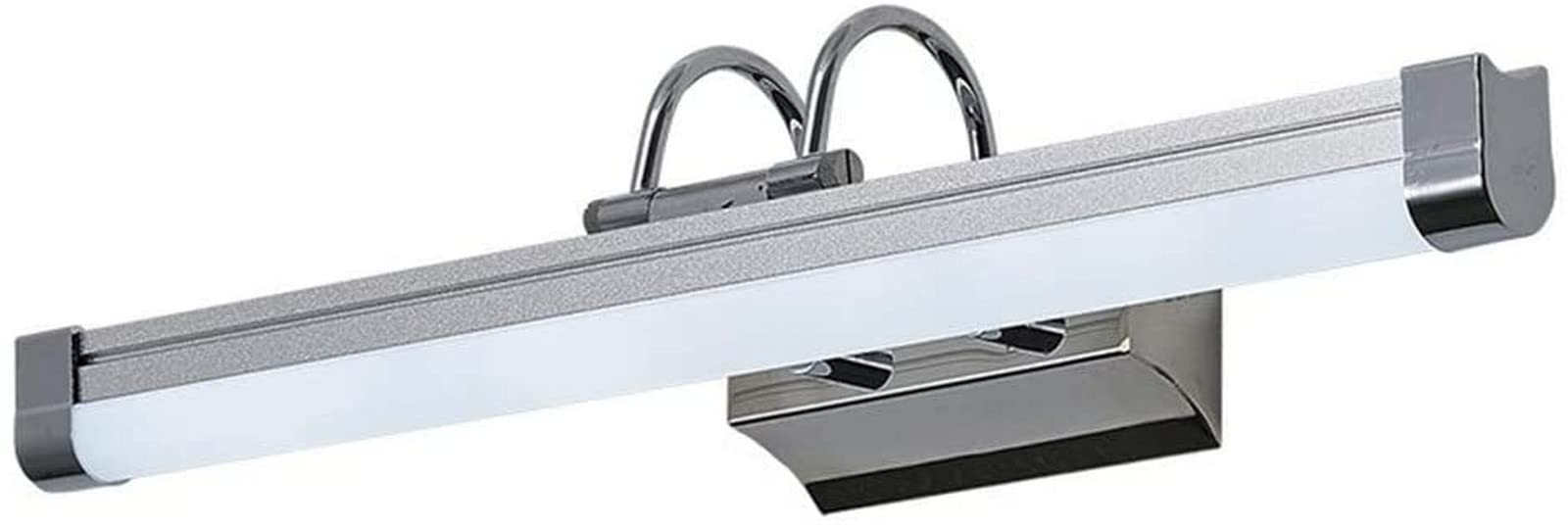 Lampe miroir LED salle de bain anti ombre en inox 53.5cm