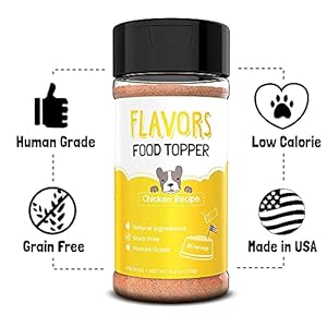  Flavors-Food-Topper-Dogs-Chicken-Recipe-Natural-Human-Grade-Grain-Free-Perfect-Kibble-Seasoning-for-Picky-Dog-Chicken-60oz