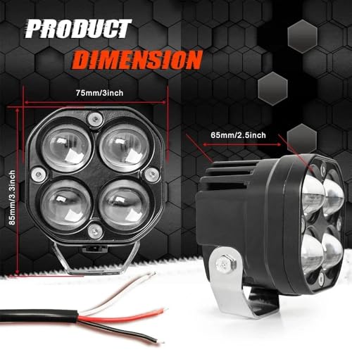 Phare auxiliaire Led bicolore 200W pour ne plus redouter le brouillard - 5