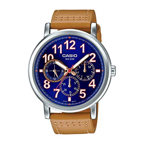 Image of Casio Enticer Men's Analog Blue Dial Men's Watch - A1243 (MTP-E309L-2B2VDF)
