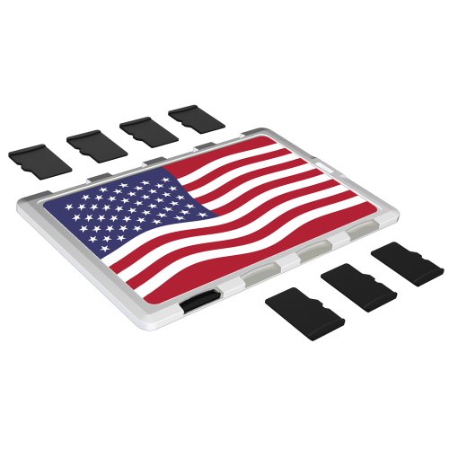 Dimecard micro8 microsd memory card holder white us fla…