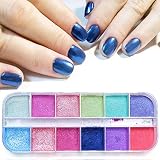 BRILLO y de la chispa POLVO DE UÑAS hacer que sus uñas se vean colorido y brillante, se puede mezclar con el esmalte de uñas para las uñas partido brillante.