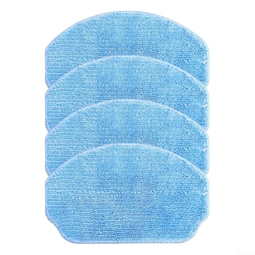 Paños de repuesto para robot aspirador Cecotec 999, paquete de 4 almohadillas de microfibra para mopa húmeda y seca, accesorios para una limpieza eficiente del suelo e higiene en hogares con mascotas