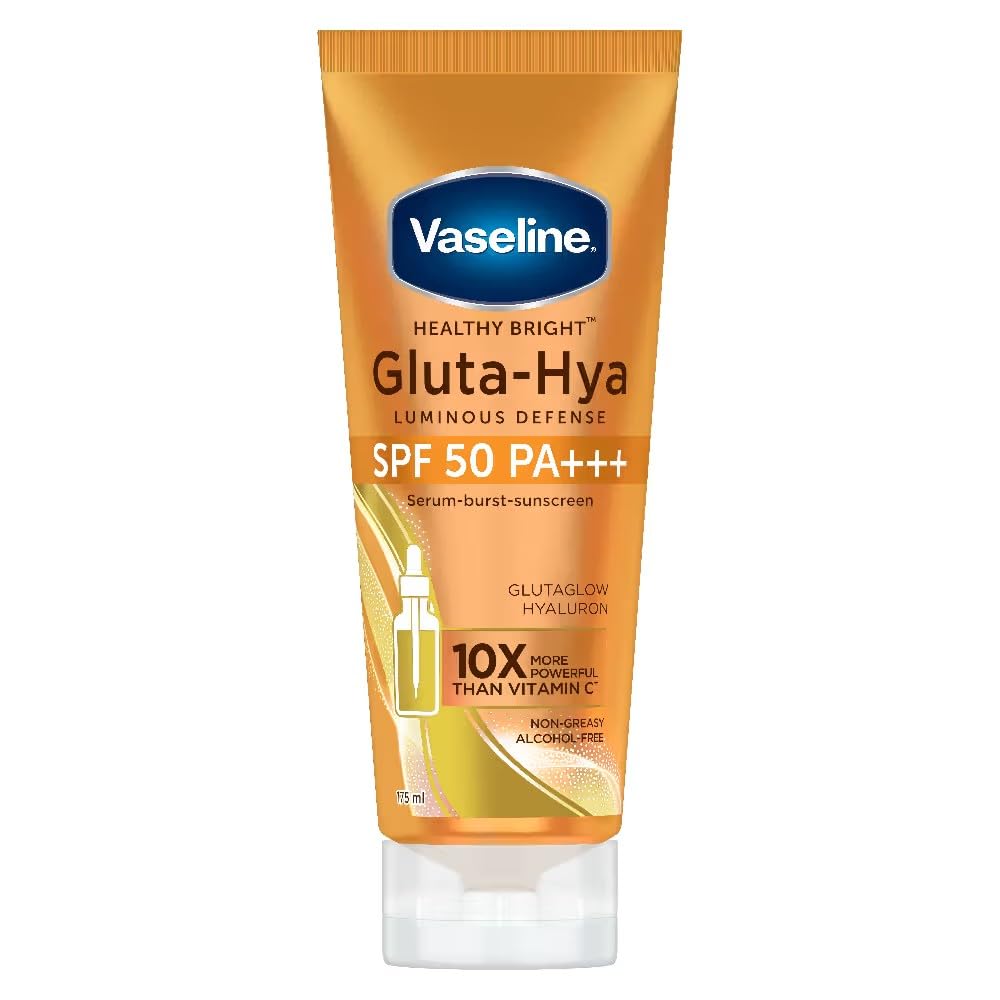 Vaselin'e Gluta-Hya Luminous Deffense Serum-Burst-Sunscreen SPF 50 PA+++ Sunscreen Lotion (175ml) by Sell n Ship