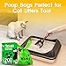Pet N Pet 200 Counts Unscented Dog Poop Bags Rolls with Tie Handles, 38% Plant Based & 62% PE Poop Bags for Dogs, Extra-Thick Doggie Poo Bag, Pet Waste Bag