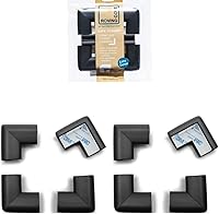 Vista 17 de Roving Cove Protector de esquinas de ajuste delgado para bebés (8 esquinas pequeñas), protectores de esquina de muebles de espuma de goma suave