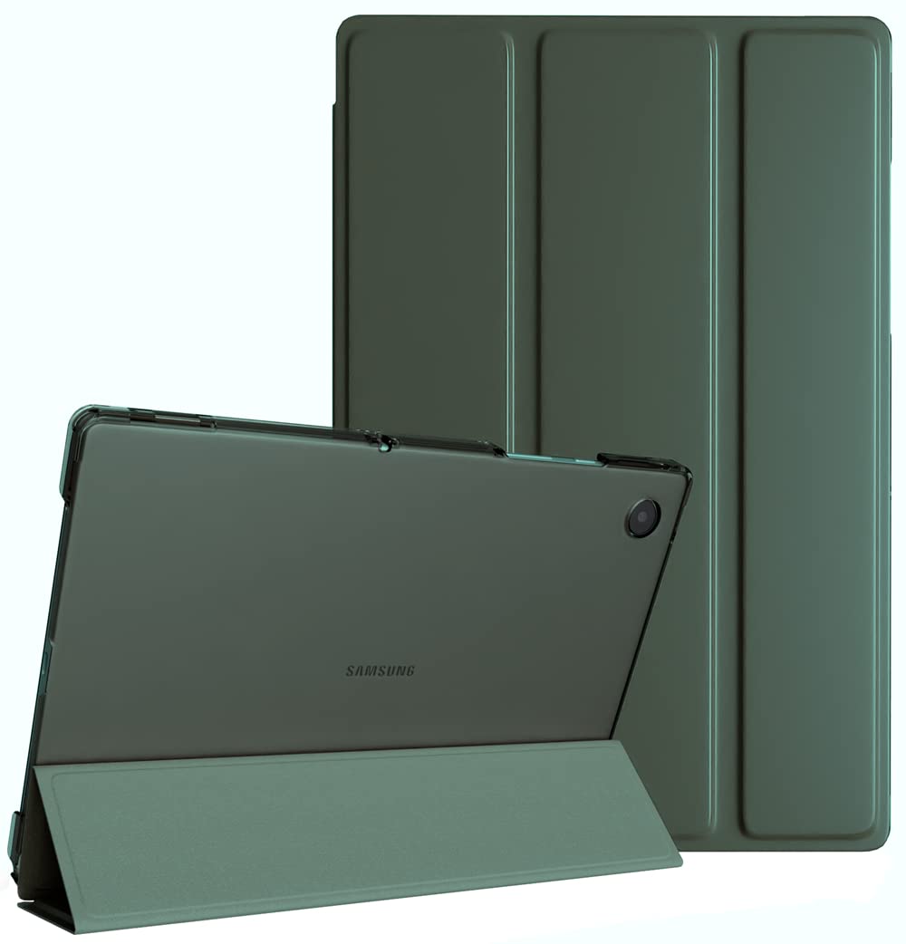SwooK Case Compatible with Galaxy Tab A8 10.5,Stand Cover with Translucent Frosted PC Back Shell Fit Samsung Galaxy Tab A8 10.5 Inch 2022 SM-X200 X205 X207 (Galaxy Tab A8 10.5 INCH, Mid-Night Green)-image-44