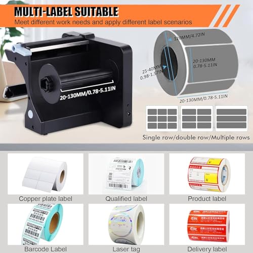 Automatische Etikettenspender - 20-130mm Etikettenspender mit Dual-Sensor und3 Geschwindigkeiten Einstellbar für selbstklebende/PET/PVC-Etiketten