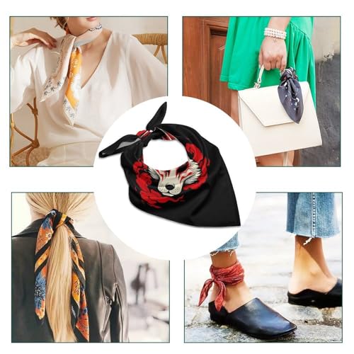 Women's Fashion Head Scarf, Soft and Lightweight Neck Scarves, Cute Kerchief for Headband, Neck Decor4