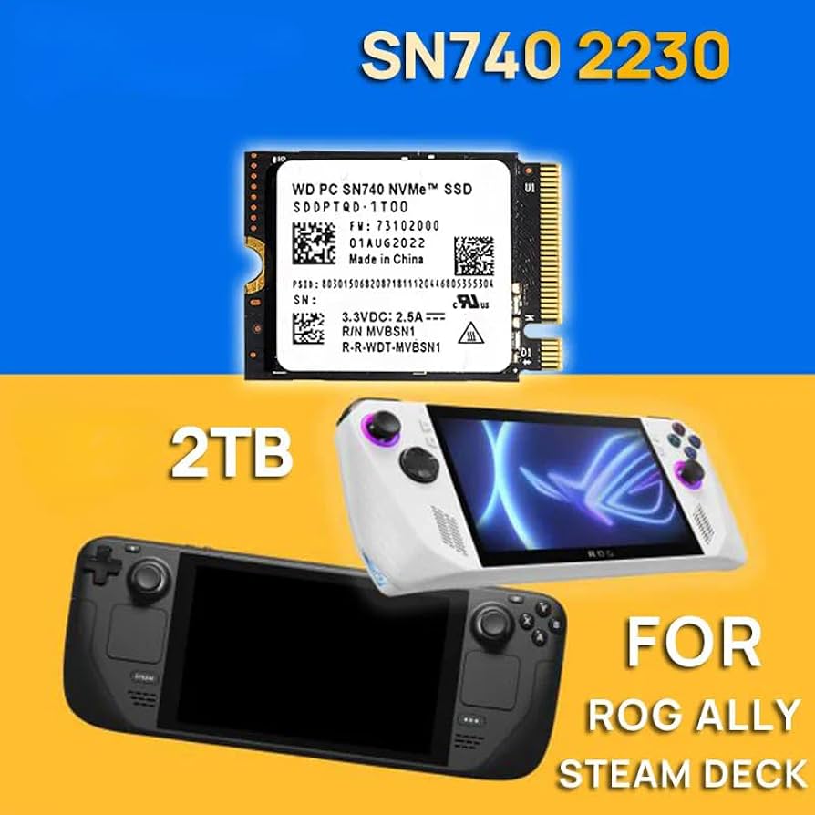 PCパーツ Micron 2230 2tb ROGALLY STEAMDECK sn740 Amazon.com: SN740 m.2 2230 SSD 2TB NVMe PCIe for Steam Deck