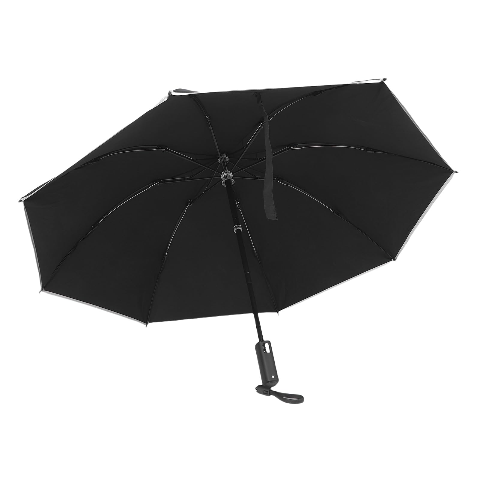 Aramox Umgekehrter Elektrischer Regenschirm, Kompakter, Umgekehrt Faltbarer Regenschirm mit Stahl-Fiberglas-Rahmen, Eins Zum Öffnen und Schließen, Wiederaufladbar, 260 MAh, 32 Cm Großer Reiseschirm