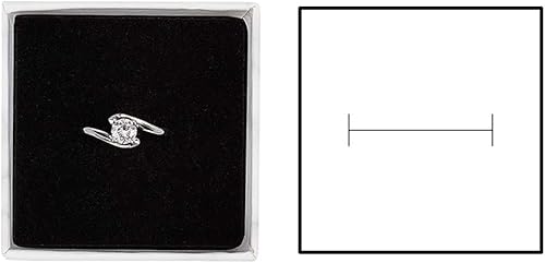 Miniatura 4 de BENECREAT Paquete de 12 cajas pequeñas cuadradas para aretes de anillo de papel kraft de 2 x 2 x 1.2 pulgadas, cajas de regalo de cartón blanco