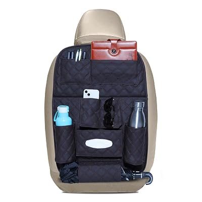 Neodrift 'Seat Master' Premium 7D Car Seat Organizer, Universal Fit, Multi-Pocket Storage for Bottles, Documents, Mobile