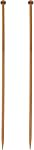 HARFINGTON 2Pcs 4.5mm Bamboo Knitting Needle Straight Single Pointed 10 Inch Long Wooden Sweater Knitting Needles US Size 7 for Yarn Beginners Hand Sock DIY
